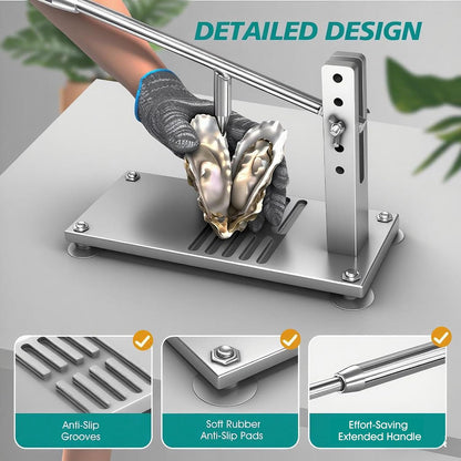 BIUWING Oyster Shucker Machine, Clam Opener Tool Set (Upgraded)
