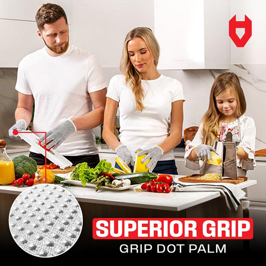 NoCry Cut Resistant Gloves With Grip Microdots — Food Grade Cutting Glove
