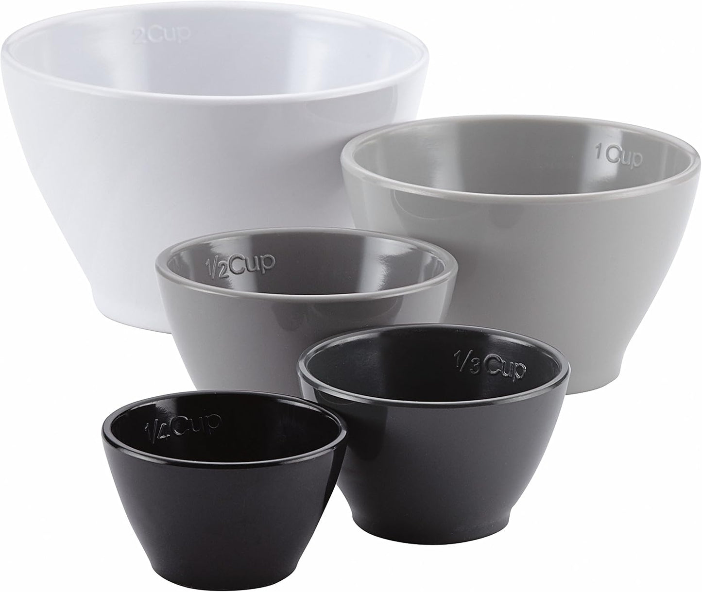 Rachael Ray Tools and Gadgets Nesting/Stackable Measuring Cups Set, 6 Piece - Assorted Colors