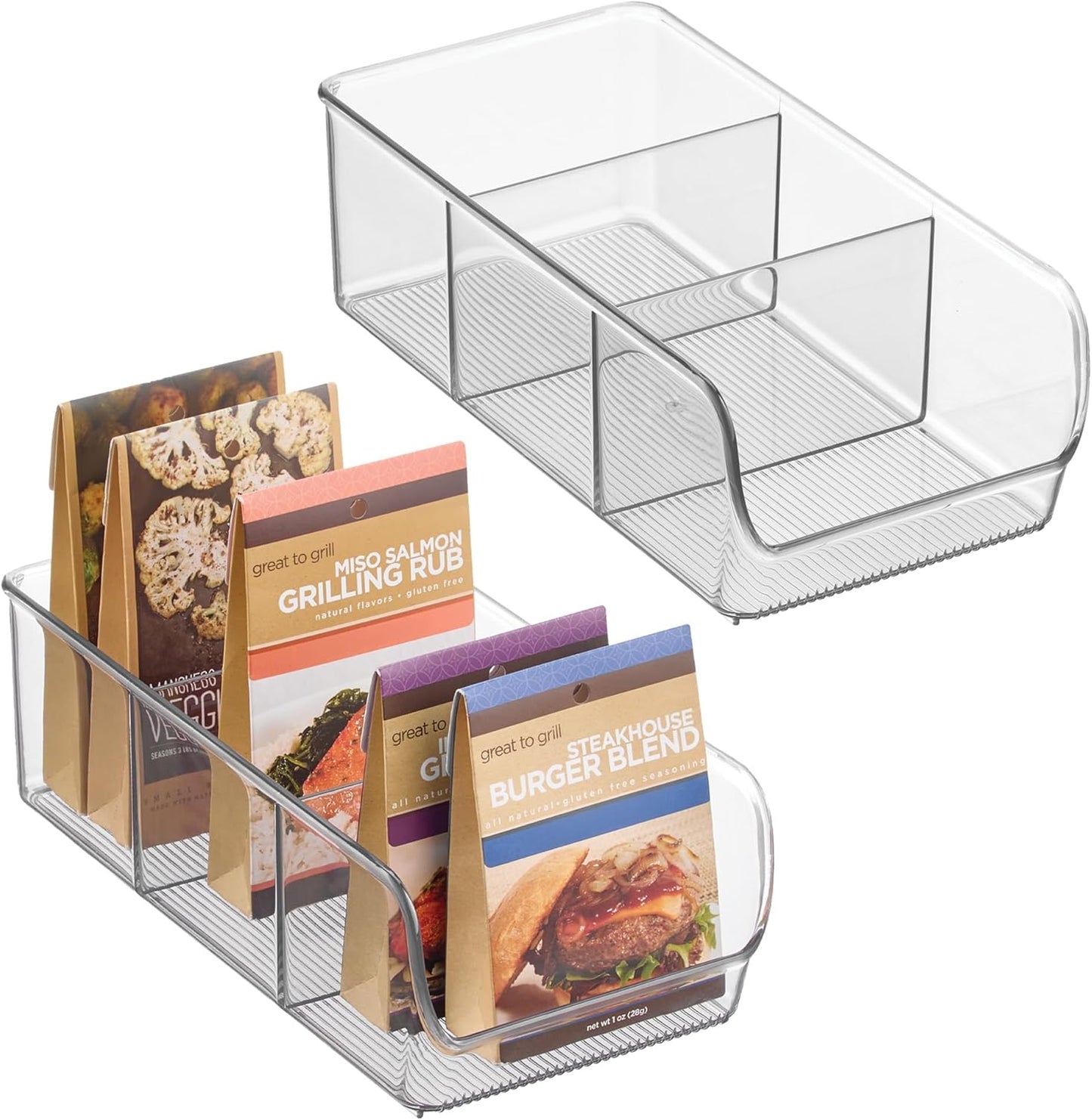InterDesign Linus Kitchen, Pantry, Refrigerator, Freezer Storage Container, Clear
