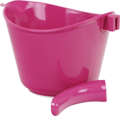 Reston Lloyd, Batter Bowl With Pour Spout, Non-Slip Base, Erogonomic Space Saving Detachable Handle, 2 QT Heavy Duty BPA-Free Microwave & Dishwasher Safe, Plum