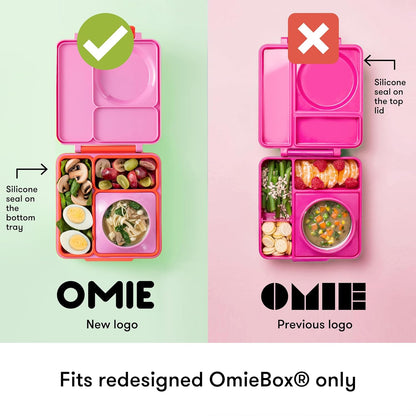 OmieBox (2 pack) Leakproof Dips Containers To Go, Salad Dressing Container, Condiment Container with Lids - Food Safe Silicone - 4 ounces (Blue/Lime)