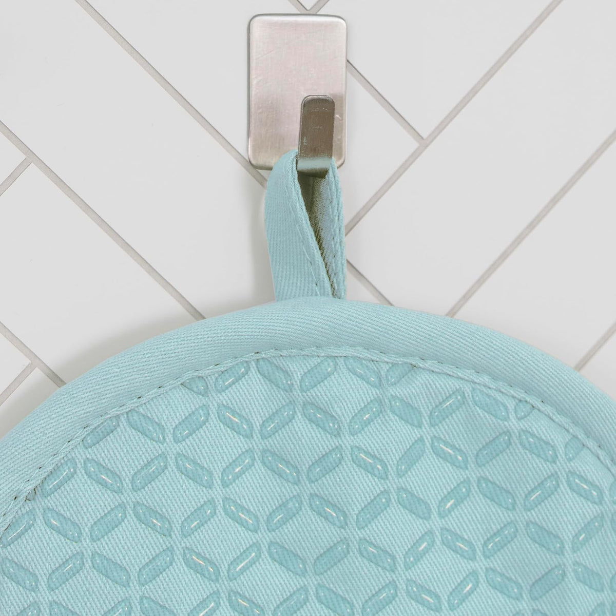All-Clad Premium Pot Holder: Heat Resistant up to 500 Degrees - 100% Cotton, 10"x8" Hot Pad for Kitchen and Barbecue, 2-Pack, Indigo