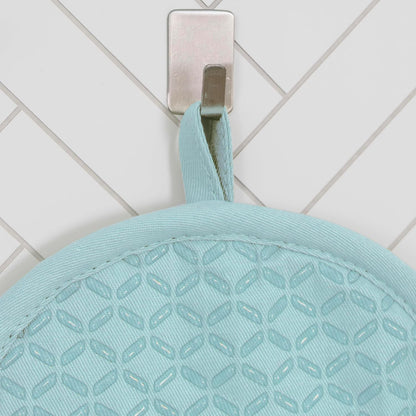 All-Clad Premium Pot Holder: Heat Resistant up to 500 Degrees - 100% Cotton, 10"x8" Hot Pad for Kitchen and Barbecue, 2-Pack, Indigo