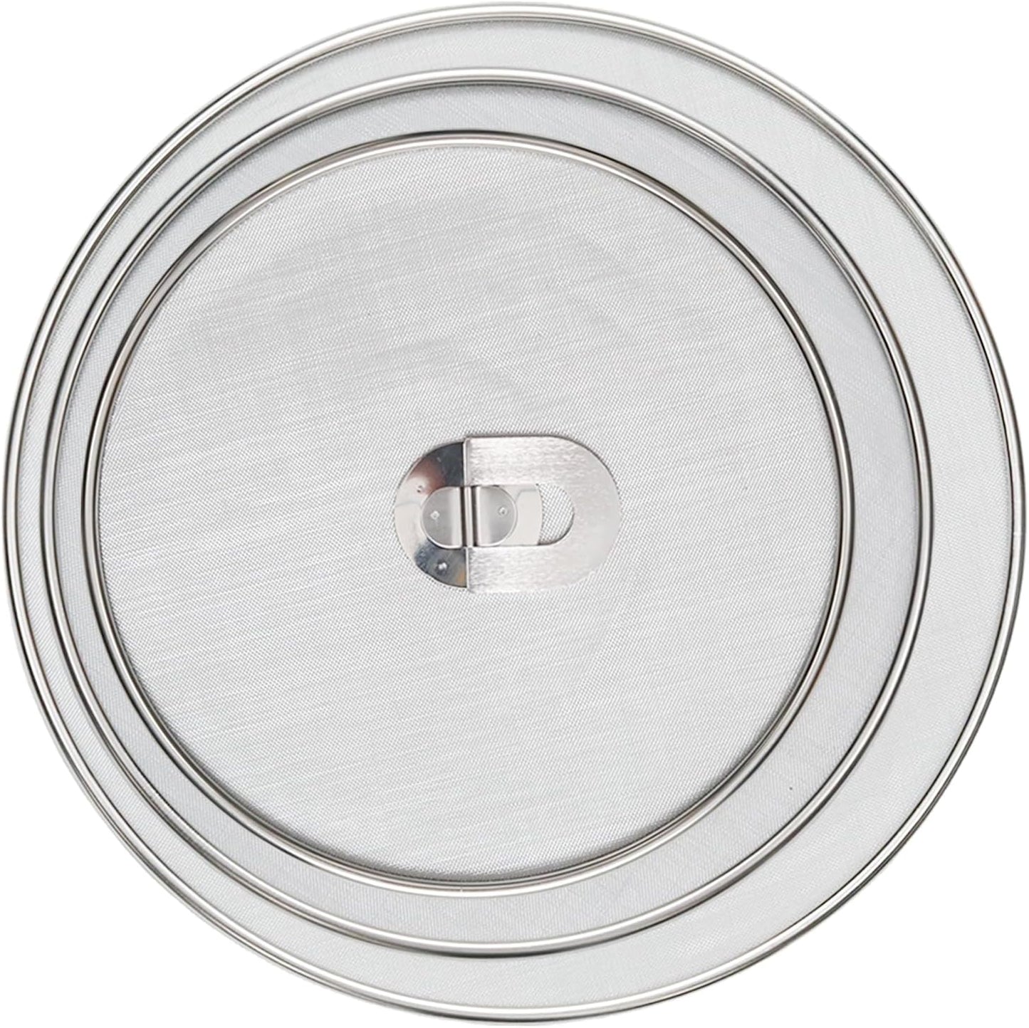 3 Pcs Splatter Screen for Frying Pan with Silicone Handle (9.8", 11.4", 13"), Stainless Steel Grease Splatter Guard for Kitchen Frying Pan Cooking to Prevent Oil Splatters