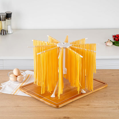 Restaurantware White Plastic lb Pasta Drying Rack, 15.7 x 11 in