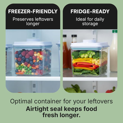 Bop Top Airtight Food Storage Containers with Lid 2 Cups / 16 oz | Kitchen Canister Sets | Air Tight Pantry Container | Pop Top Dry Food Storage Containers for Snacks, Sugar, Flour, Baking, Pasta