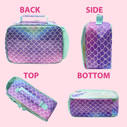 RLGPBON Kids Lunch Bag,Insulated Lunch Box for Girls,Lunch Bag Toddler Teen,School Daycare Cute Travel bags