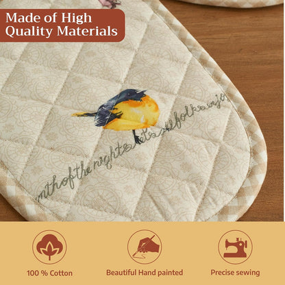 Maison d' Hermine Pot Holders 100% Cotton Potholders (8" x 8") - Colors B