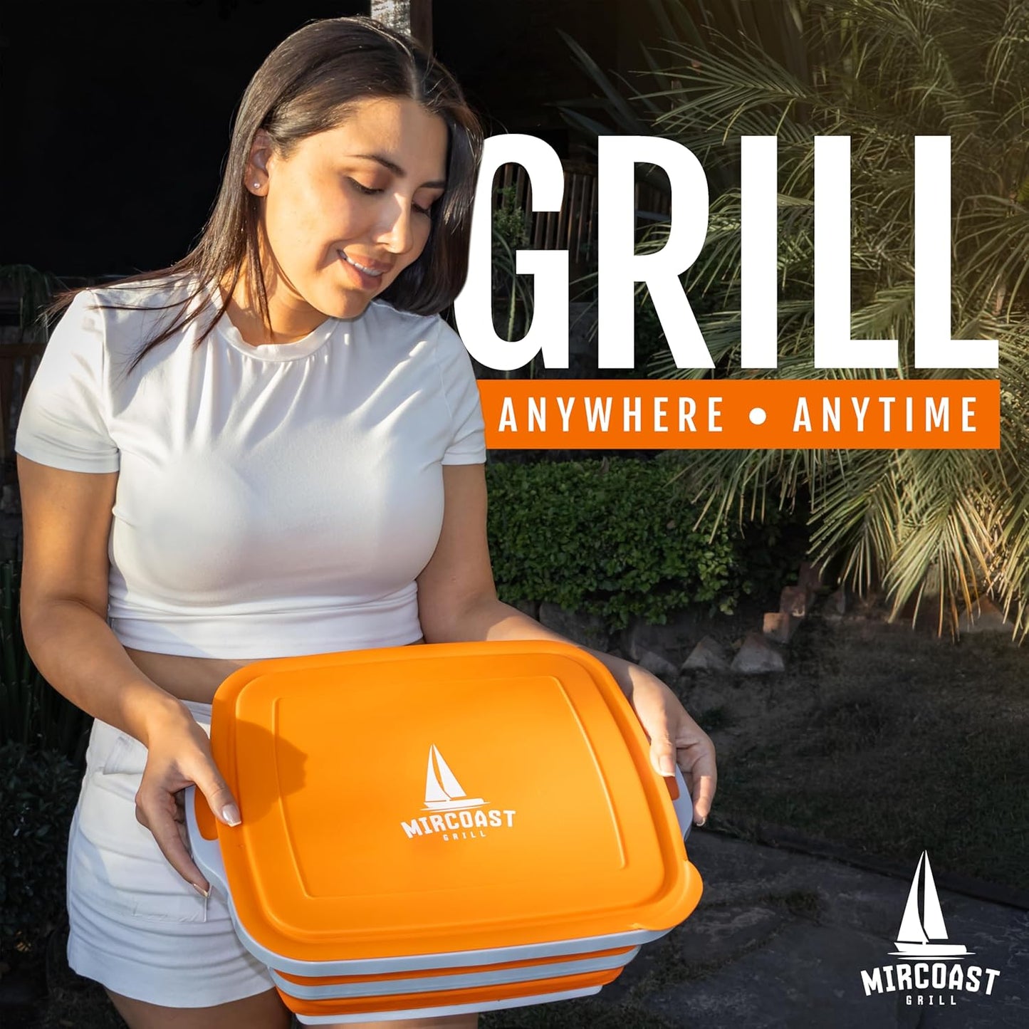 Collapsible BBQ Prep Tub with Lid & Cutting Board – 8L Folding Meat Marinating Container – Multipurpose Tub for Food Storage, Camping & Grilling – Portable Meal Prep Tray for Outdoor Cooking