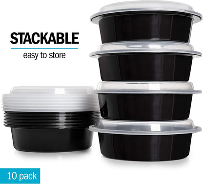 Igluu Meal Prep Containers Reusable (20 Pack) – Food Containers with Lids – Stackable, Microwave, Freezer & Dishwasher Safe – 28oz – 1 Compartment – BPA-Free