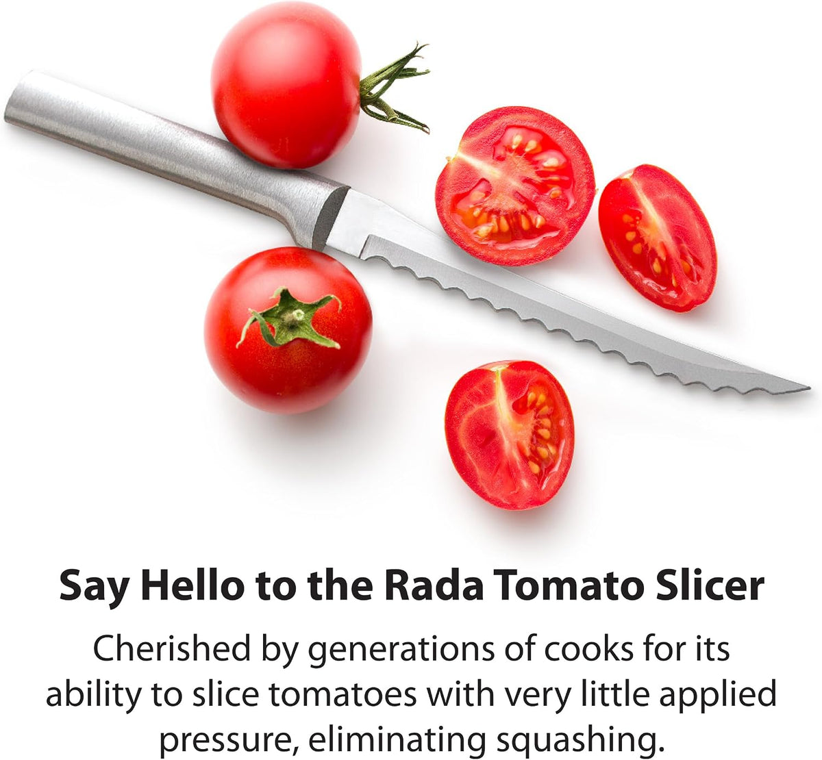 RADA Cutlery Tomato Slicer Knife (R126), Silver