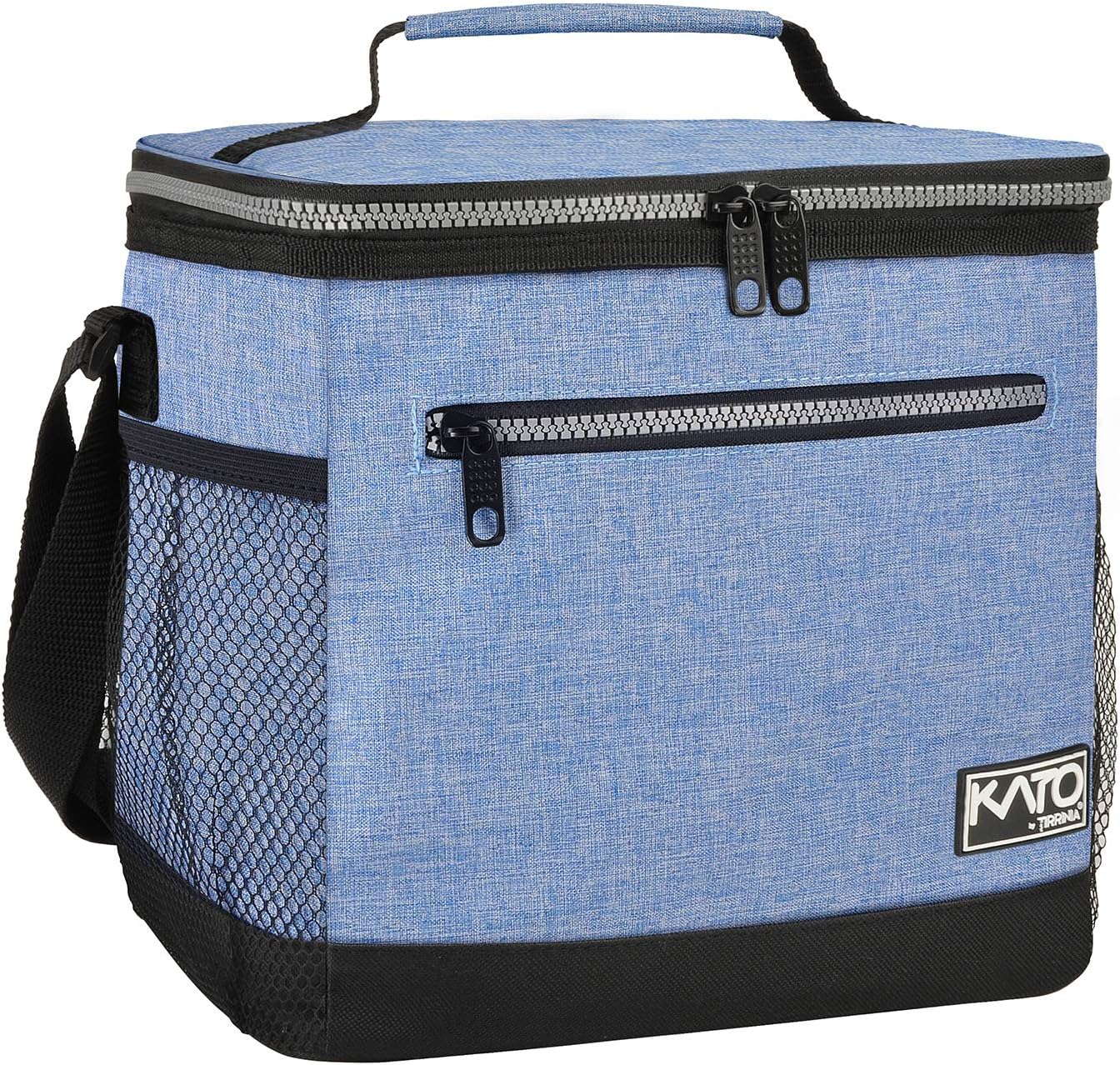 Tirrinia Insulated Lunch Box for Men/Women, Leakproof Lunch Bag for School Work, Large Lunch Tote Kids Boys Girls Student Back to School, Soft Cooler Office Picnic Beach Camping for Adults, Charcoal