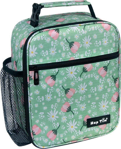 Hap Tim Kids Lunch Box for Girls Boys, Reusable Lunch Bag for Kids, Spacious Lunchbox, Insulated Lunchbag, Purple Unicorn(18654-PP)
