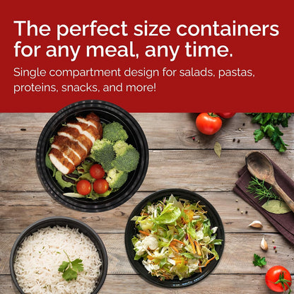 Reli. Meal Prep Container Bowls, 16 oz (25 Pack) Meal Prep Containers