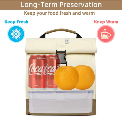 SUNNY BIRD Insulated Lunch Bag Pink Lunch Box Small Cooler Bag for Women, Girls, Adults and Teens (Pink)