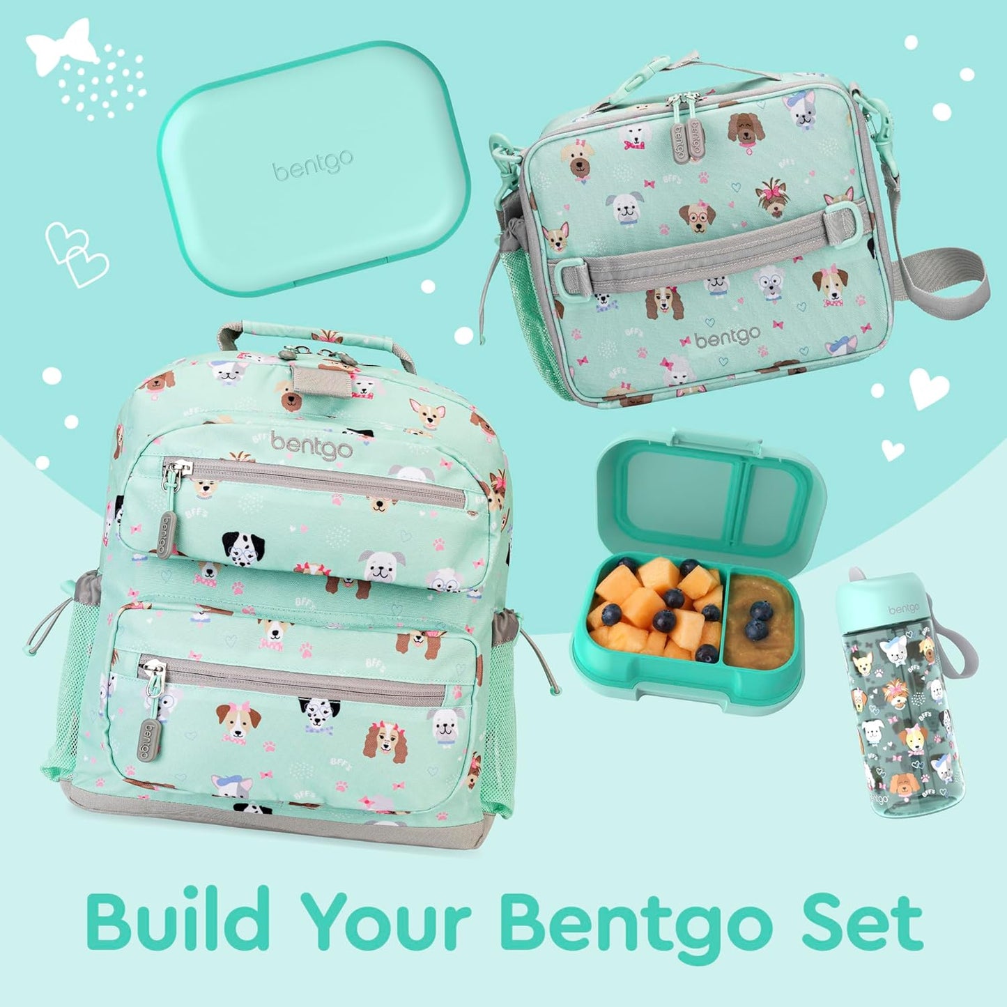 Bentgo Chill Kids Leak-Proof Lunch Box - 4-Compartment Bento Box with Built-In Ice Pack, 3.3 Cup Capacity, PFAS & BPA-Free, Microwave & Dishwasher Safe, Ideal Size for Ages 3 to 7 (Truly Teal)