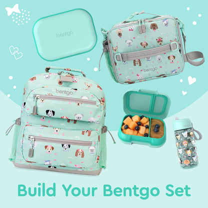 Bentgo Chill Kids Leak-Proof Lunch Box - 4-Compartment Bento Box with Built-In Ice Pack, 3.3 Cup Capacity, PFAS & BPA-Free, Microwave & Dishwasher Safe, Ideal Size for Ages 3 to 7 (Truly Teal)