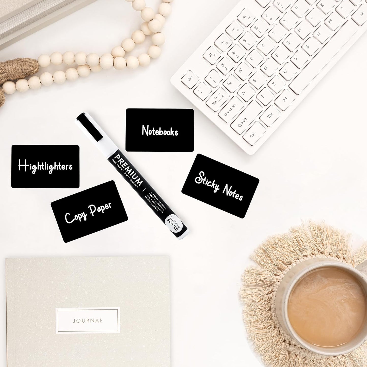 200 Chalkboard Labels for Food Containers, Reusable Black Stickers with Chalk Marker, Removable Pantry Chalk Board Jar Labels Stickers for Glass Jars, Storage Food Mason Jars, Kitchen Organization