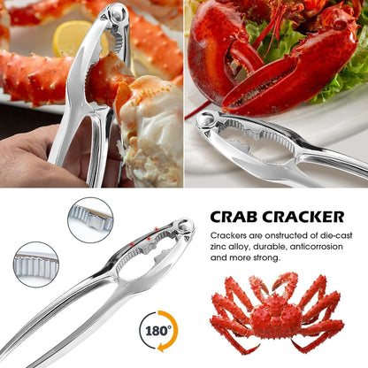 Crab Crackers and Tools,18-Pieces Seafood Tools Set