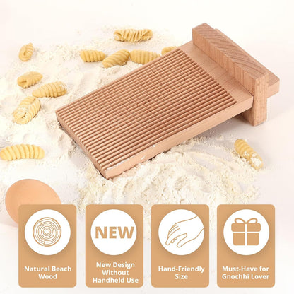 Gnocchi Board with One-Hand Operation Design, Large Gnocchi Maker Paddle for Homemaking Gnocchi Pasta