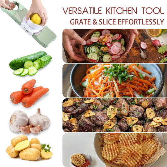 NACOLUS 6-Blade Mandoline Slicer for Kitchen,Handheld Vegetable Slicer