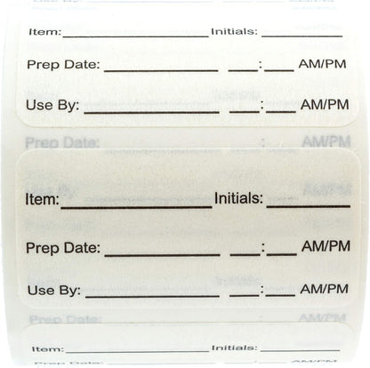 Restaurant Quality Shelf Life Labels / 500 Meal Prep Stickers/Use by Removable Labels / 2" x 3" Food Organization Sticker/Made in The USA