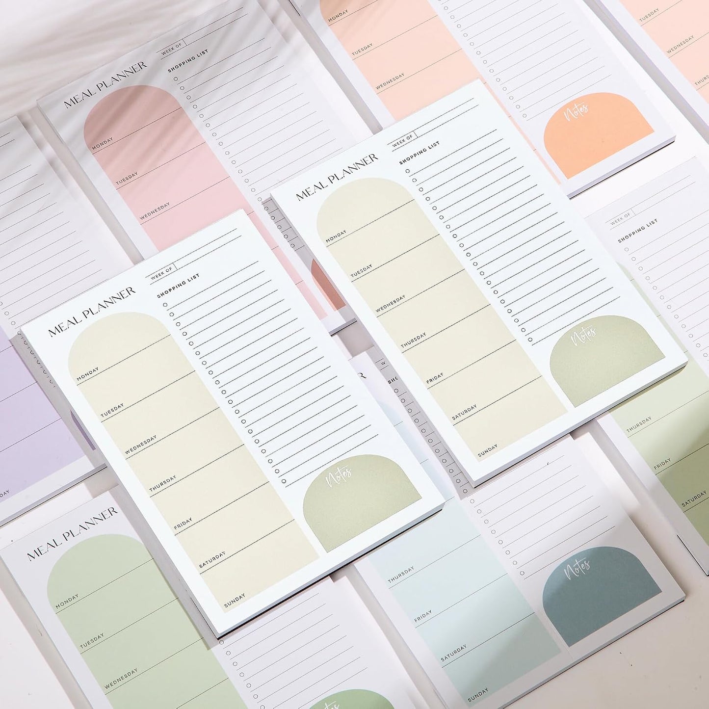 Magnetic Meal Planner 6x9 Inch Weekly Planning Notepad, 52 Sheets with Perforated Grocery List - The Ultimate Fridge Menu Organizer