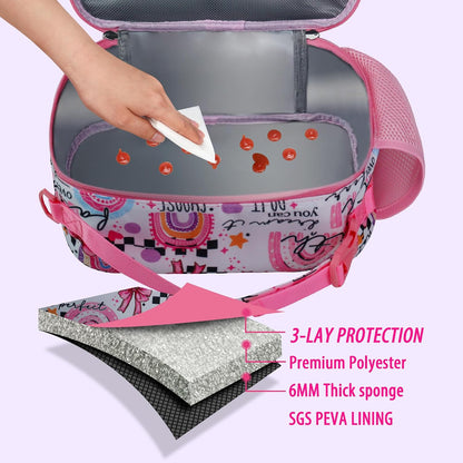 RLGPBON Kids Lunch Bag,Insulated Lunch Box for Girls,Lunch Bag Toddler Teen,School Daycare Cute Travel bags