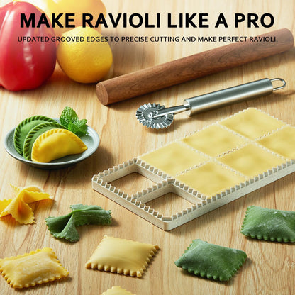 Ravioli Maker Press, Ravioli Stamp Maker Cutter, Heart, Round, Square