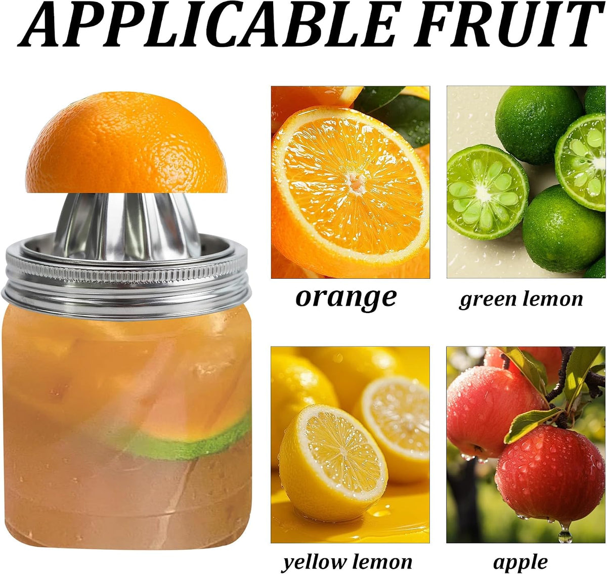 1 Pcs Stainless Steel Manual Squeezer for Lemon and Orange
