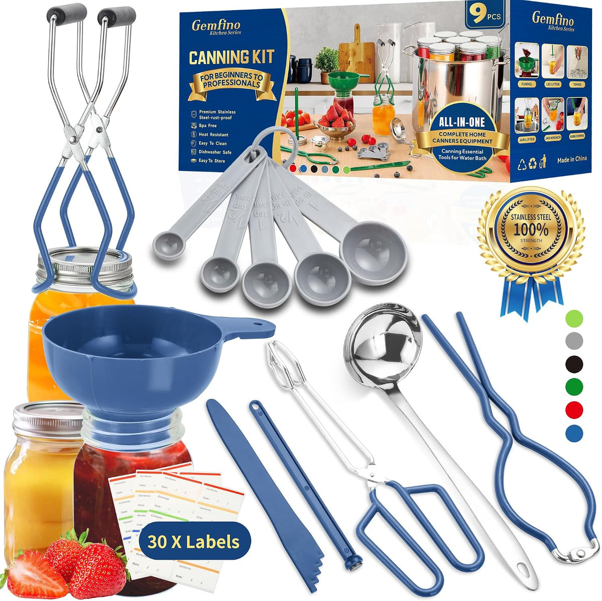 Canning Supplies Starter Kit,Canning Kit Set for Beginners