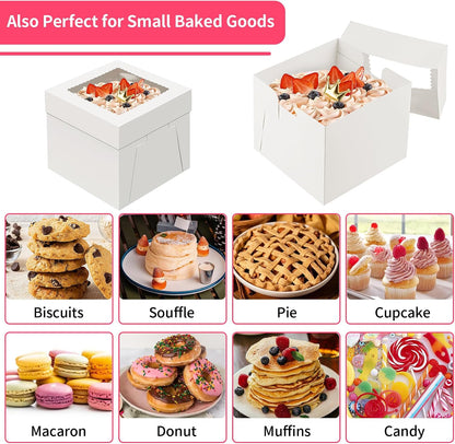 WINKIO Cake Boxes 12 inch, Cake Carrier Holder, Storage Transport Container