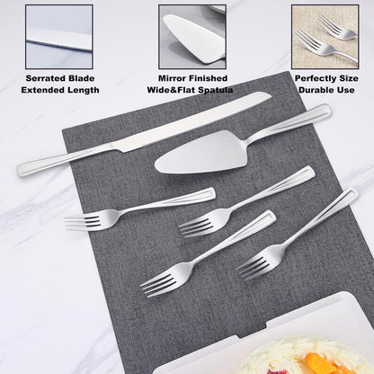 GoGeiLi Stainless Steel Wedding Cake Cutting Set