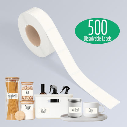 500 Freezer Refrigerator Food Labels Reminder Water Oil Resistant in Roll with Perforation Line,Removable Adhesive