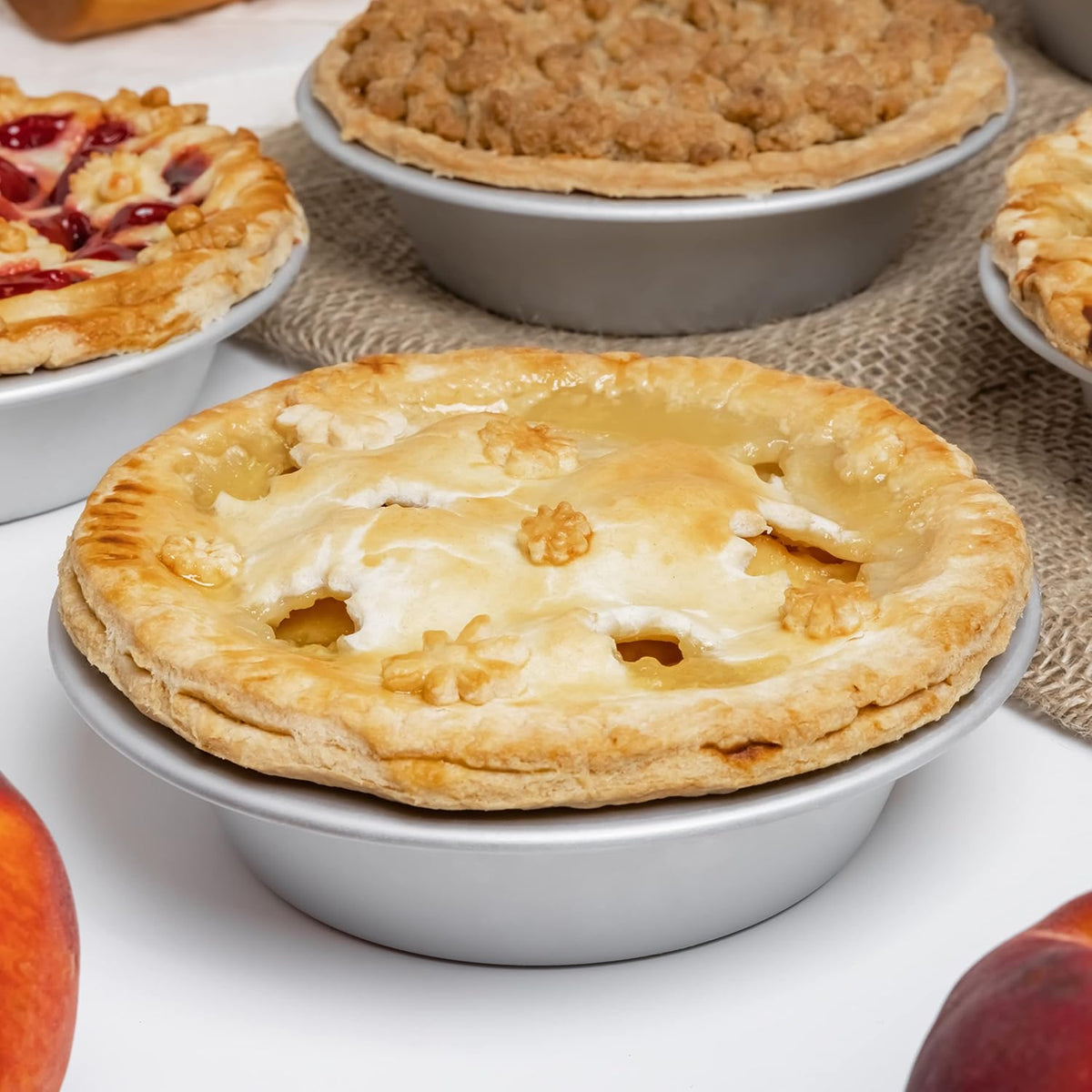 Fat Daddio's PIE-6 Anodized Aluminum Pie Pan, 6 x 1.5 Inch