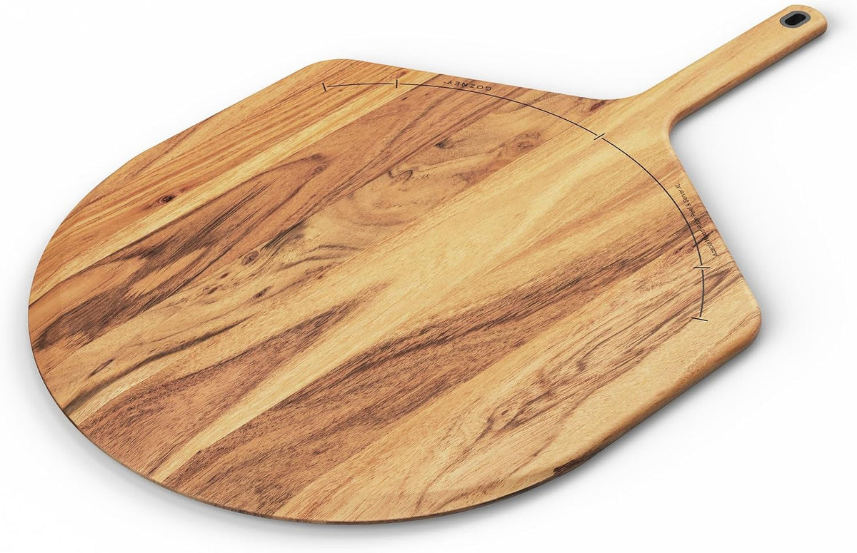 Gozney 12" Acacia Wood Pizza Placement Peel and Server, Durable Hardwood