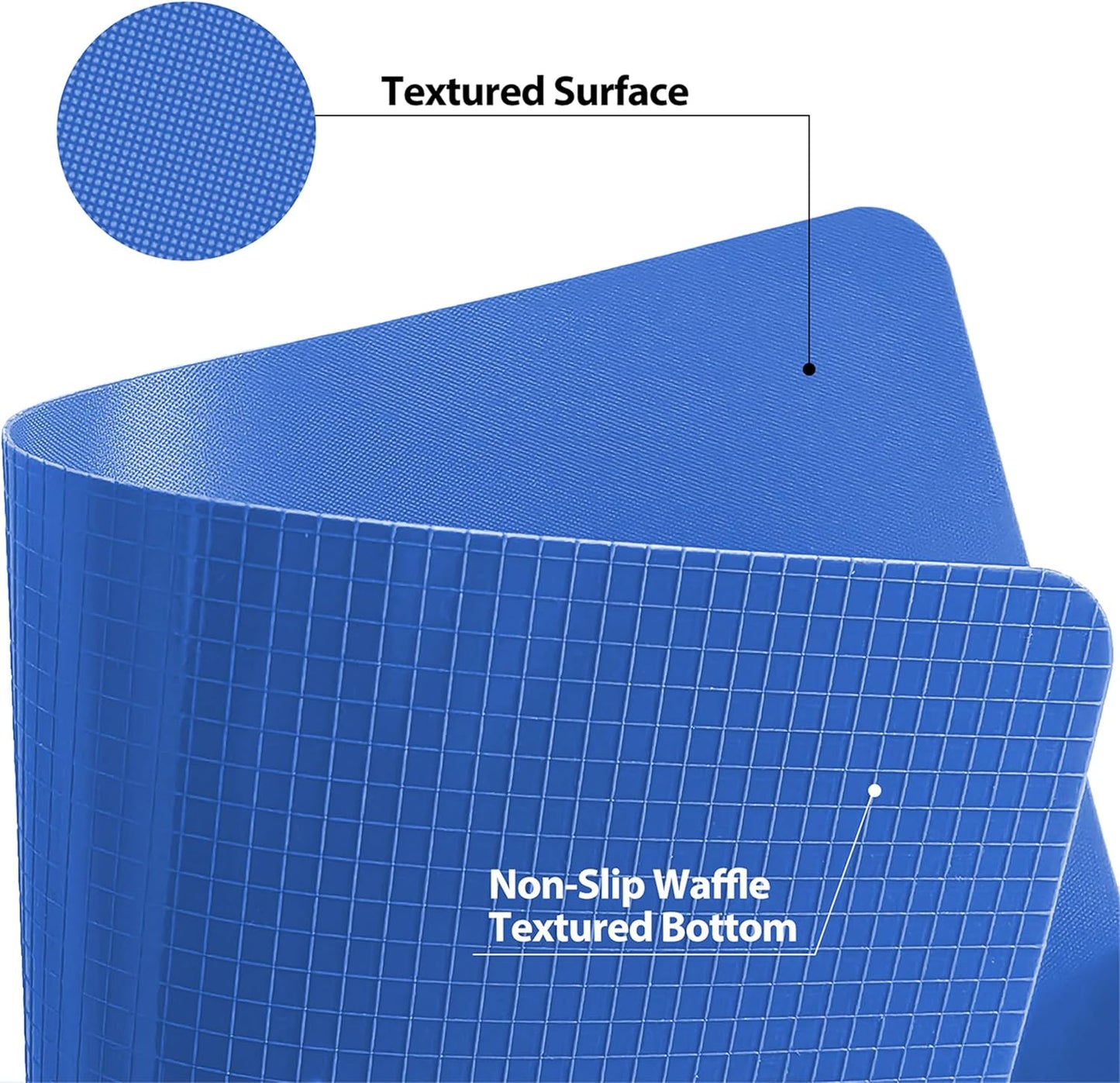 WK Flexible Plastic Cutting Mats for Kitchen Set of 3, Non Slip Cutting Mat, Thin Cutting Sheets, BPA Free, Dishwasher Safe, Multi Sizes, Multi Colors