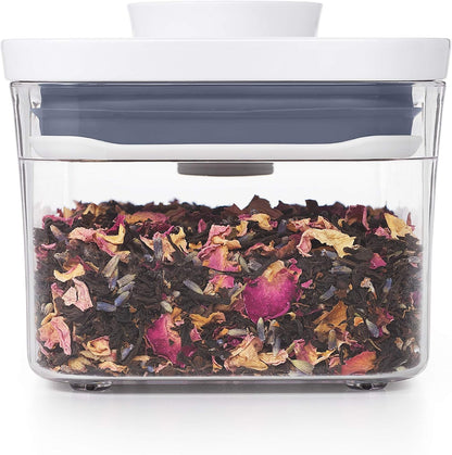OXO Good Grips POP Container – Airtight 1.7 Qt for Coffee and More Food Storage, Rectangle, Clear