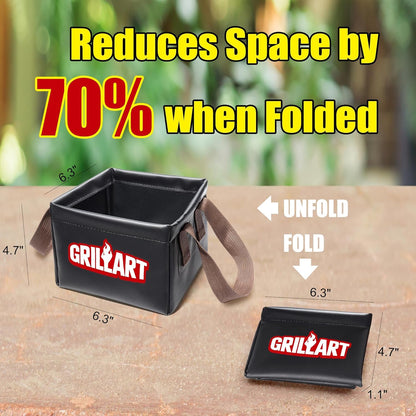 GRILLART Grill Brush Bristle Free, SteamWizards [Safe & Efficient] Grill Cleaner Brush for All Grill Grates, Replaceable Pad BBQ Grill Brush for Outdoor Grill, Grill Accessories, Gifts for Men/Dad