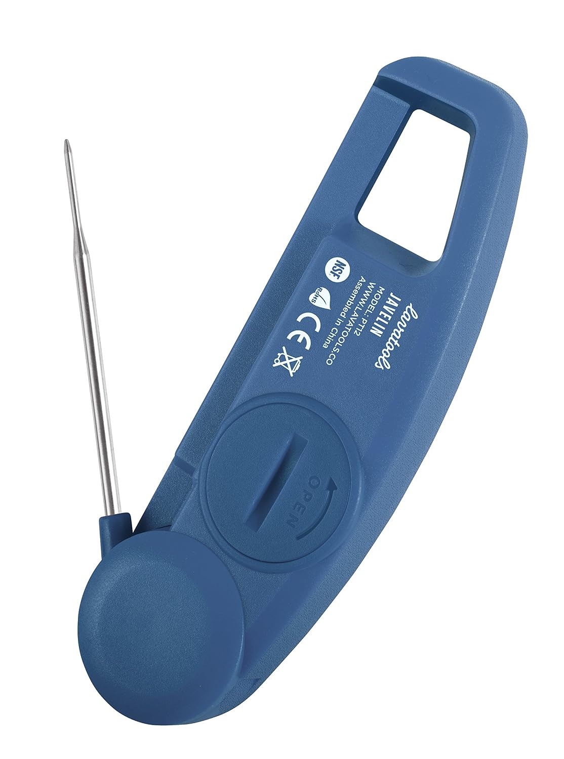 Lavatools Javelin® Ultra-Fast 3-Second Digital Instant Read Meat Thermometer for Grill and Cooking, 2.75" Probe, Compact Foldable Design, Large Display, IP65 Water Resistant, NSF Certified – Sesame
