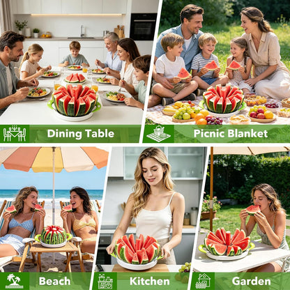 SOMOYA Extra Large Stainless Steel Watermelon Slicer for Home Kitchen
