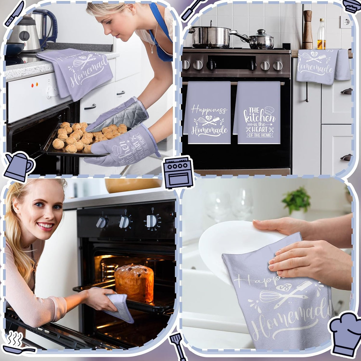 Sratte 6 Pcs Farmhouse Kitchen Decor Accessories Set