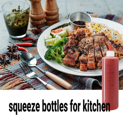32 oz / 1000 ml Plastic Squeeze Bottles 3-Hole