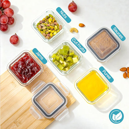 Vtopmart 5 Pack 35oz Glass Food Storage Containers with Lids, Meal Prep Containers, Airtight Reusable Lunch Container Set, Safe for Oven, Microwave, Freezer, and Dishwasher, Grey