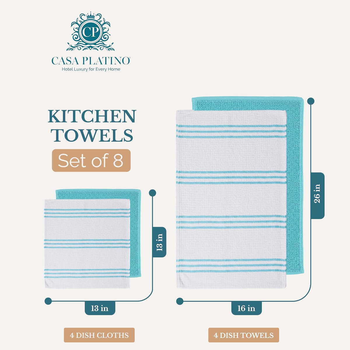 Casa Platino Potholders for Kitchens, 8-Piece – 500°F Heat Resistant Oven Mitts and Pot Holders, Mini Oven Mitt with Silicone Grip, 2 Kitchen Towels & 2 Dish Cloths – Durable & Non-Slip – Canyon Rose