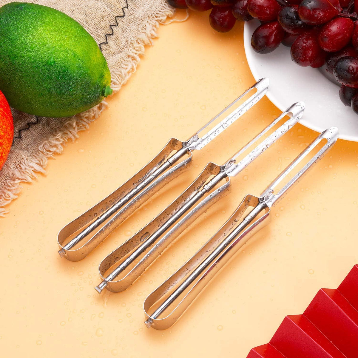 Mudder Potato Peeler Vegetable Stainless Steel Rotary Peeling Tools