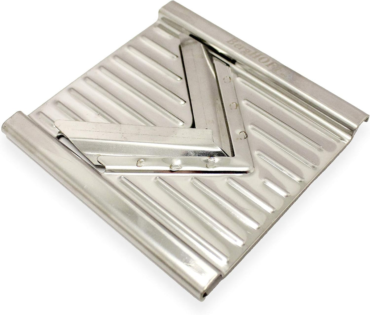 Berghoff 6Pc Stainless Steel Mandoline Pro,Multi Slicers,Silver & Red