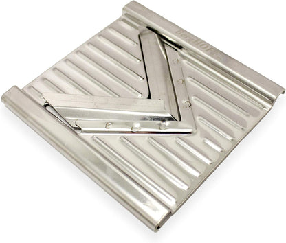 Berghoff 6Pc Stainless Steel Mandoline Pro,Multi Slicers,Silver & Red
