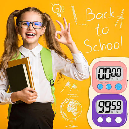 ZILLEEN Classroom Timer for Kids Teachers Digital Timers Blue Green